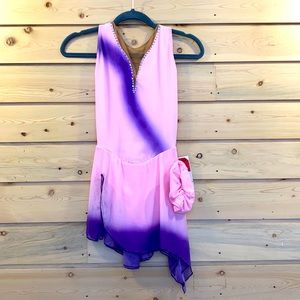 New ombré figure skating dress